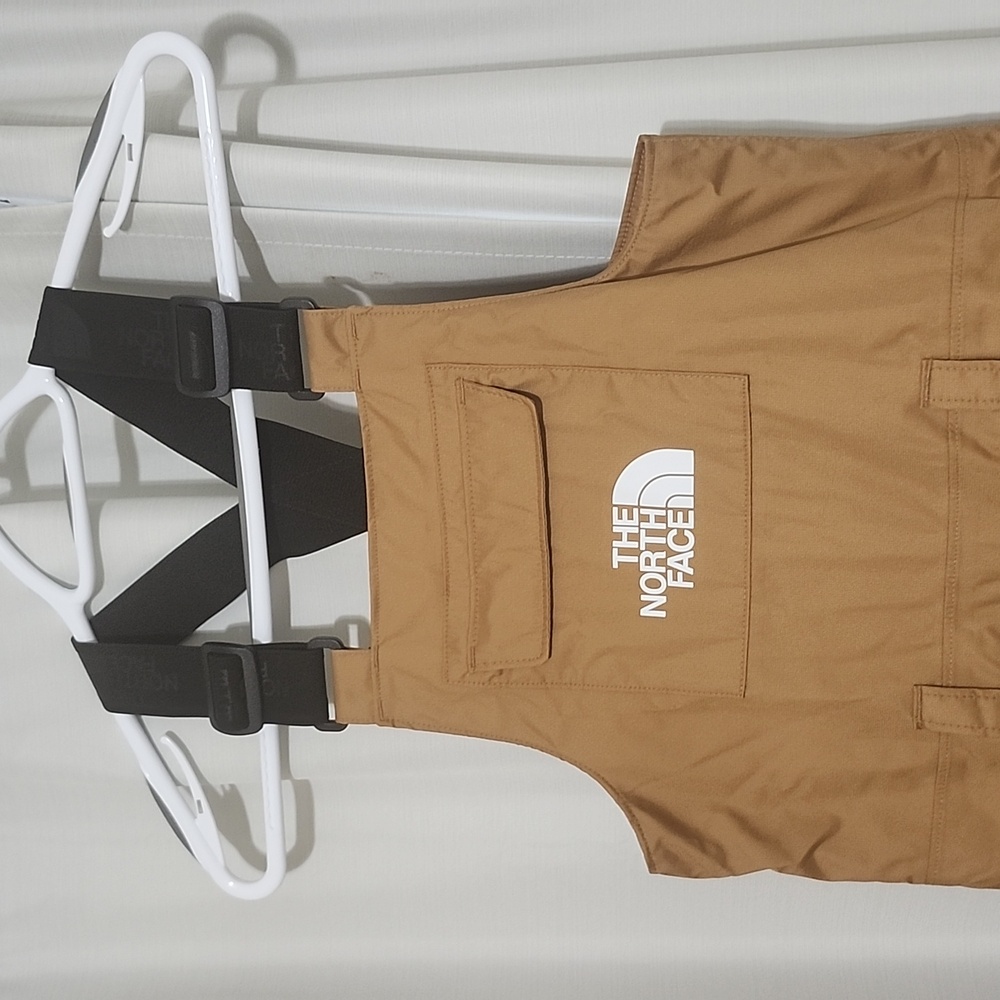 The North Face Teen Free Insulated Bib Toasted Brown New With Tags
